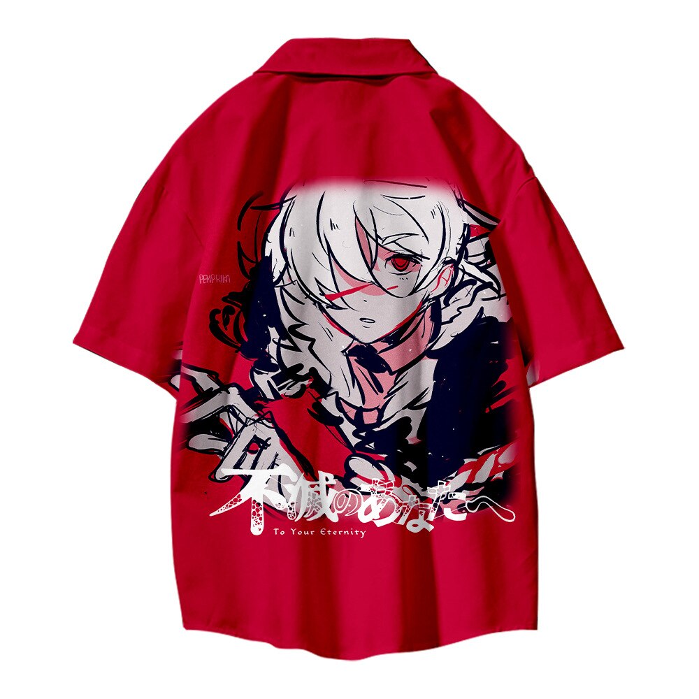 Japanese-Hot-Anime-To-Your-Eternity-Cosplay-Tops-3D-Printing-Fashion-Tees-Casual-Short-Sleeves-T-1