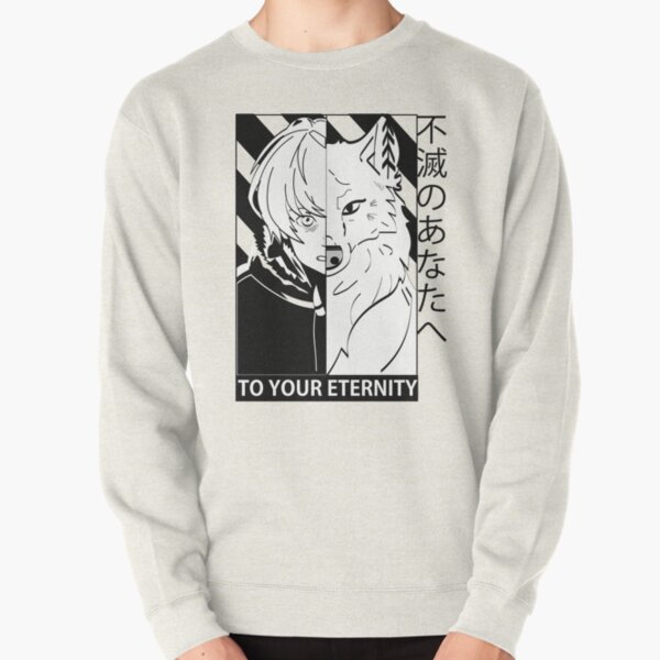 rasweatshirtx1800oatmeal_heatherfront-c281327600600-bgf8f8f8-7 Fushi and joan|To your eternity Pullover Sweatshirt RB01505 product Offical To Your Eternity Merch