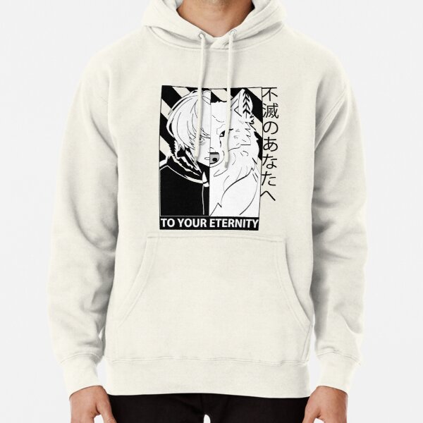 ssrcomhoodiemensoatmeal_heatherfrontsquare_productx600-bgf8f8f8.1-8 Fushi and joan|To your eternity Pullover Hoodie RB01505 product Offical To Your Eternity Merch