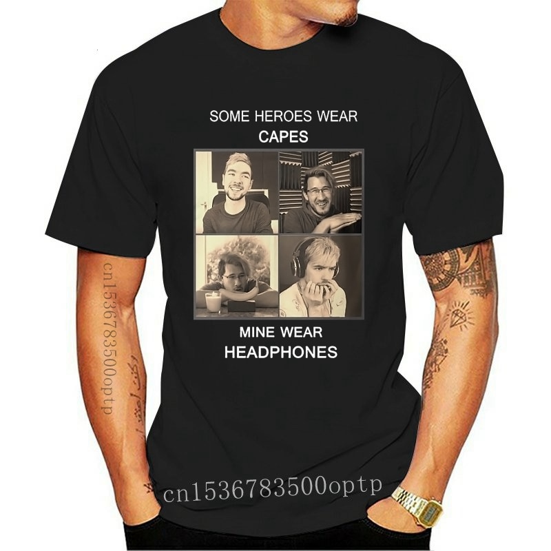 New-Men-T-shirt-2021-Markiplier-and-Jacksepticeye-Heroes-Black-funny-t-shirt-novelty-tshirt-women